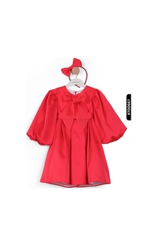 Xo Kids Bohçalı Büzgülü Kollu Katlanmış 2li Kız Çocuk Elbise 4-12 Yaş 6653 Kırmızı Xo Kids Bohçalı Büzgülü Kollu Katlanmış 2li Kız Çocuk Elbise 4-12 Yaş 6653 Kırmızı