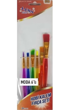 Ennalbur Luna Moda Hobi Kalem Fırça Seti 6 Parça