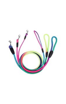 Maxi Life Gökkuşağı Renkleri Fitilli Köpek Gezdirme Tasması 1 Cm 120 Cm Çok Renkli