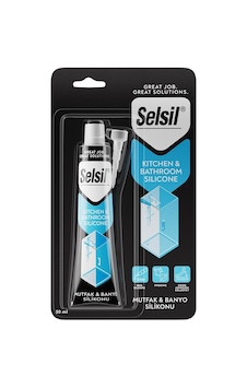 Selsil 1888 Duşakabin, Mutfak Ve Banyo Şeffaf Silikon 50ml- 12'li Paket