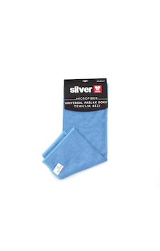 Silver Home 375 Gsm 50x70 Cm Universal Parlak Doku Temizlik Bezi Mavi - Kartela Silver Home 375 Gsm 50x70 Cm Universal Parlak Doku Temizlik Bezi Mavi - Kartela