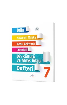 Orjin Okul 7. Sınıf Din Kültürü Kazanım Odaklı Defteri 2023 Orjin Okul 7. Sınıf Din Kültürü Kazanım Odaklı Defteri 2023