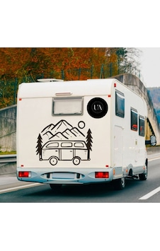 Karavan Sticker Oto Sticker Model4 50x50 Karavan Sticker Oto Sticker Model4 50x50