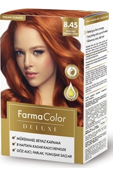 Farmacolor Deluxe Vegan Saç Boyası Tarçın Bakır 8.45