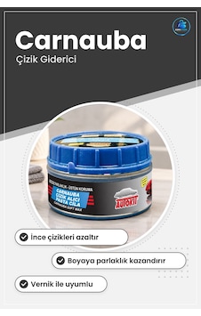 Pasta Cila Oto Çizik Giderici Carnauba Araç Boya Parlatıcı Bakım