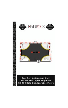 Özel Seri Antrenman Aleti Futbol Aracı Spor Ekipmanı Kr-400 Kale Şut Aparatı 4 Metre Belirtilmemiş Özel Seri Antrenman Aleti Futbol Aracı Spor Ekipmanı Kr-400 Kale Şut Aparatı 4 Metre Belirtilmemiş