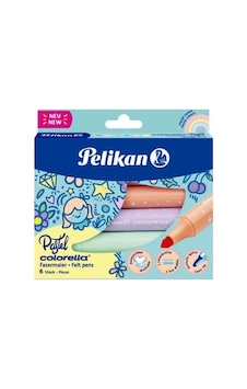 6'lı Pastel Jumbo Keçeli Kalem Seti