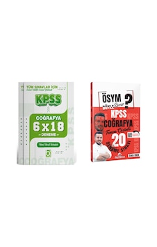 2026 Kpss Coğrafya Tamamı Pdf Çözümlü 20 + 5 Deneme Sınavı Seti 2 Kitap Enes Eker Dizgi Kitap Ve Bigelio Yayıncılık