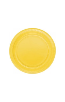 25 Adet Plastik Tabak Sarı 25 Adet Plastik Tabak Sarı