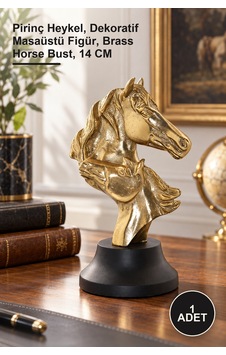 1 Adet At Büstü Pirinç Heykel, Dekoratif Masaüstü Figür, Brass Horse Bust, 14 Cm 1 Adet At Büstü Pirinç Heykel, Dekoratif Masaüstü Figür, Brass Horse Bust, 14 Cm