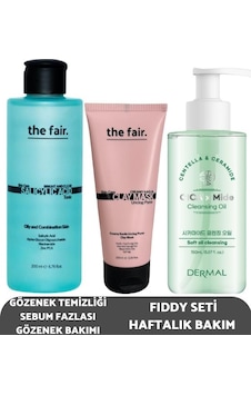 The Fair Bright And Clear Salisilik Asit Tonik 200 ML + Centella Asiatica Ve Seramid Özlü Temizleme Yağı 150 ML + Gözenek Temizleyen Kil Maskesi 100 ML The Fair Bright And Clear Salisilik Asit Tonik 200 ML + Centella Asiatica Ve Seramid Özlü Temizleme Yağı 150 ML + Gözenek Temizleyen Kil Maskesi 100 ML