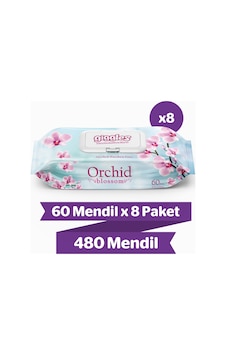 Giggles Orkide Kokulu Islak Havlu 8 X 60'Lı