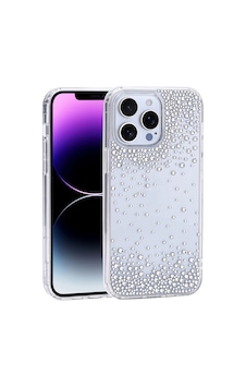 Maks Technology Apple iPhone Uyumlu 14 Pro Max Kılıf Airbag Tasarımlı Damla Taşlı Şeffaf Mkst Pera Silikon Kapak - Şeffaf Maks Technology Apple iPhone Uyumlu 14 Pro Max Kılıf Airbag Tasarımlı Damla Taşlı Şeffaf Mkst Pera Silikon Kapak - Şeffaf