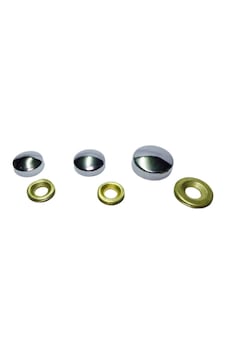 Fecan Dekoratif Vida Kapağı Krom 20mm 20 Adet 335012029-20 - 39163741 Diğer