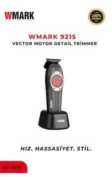 9215 Vector Motor Detail Trimmer Gri 10000 Rpm, Dlc Bıçak, Profesyonel Tıraş Makinesi 2 Saat 9215 Vector Motor Detail Trimmer Gri 10000 Rpm, Dlc Bıçak, Profesyonel Tıraş Makinesi 2 Saat