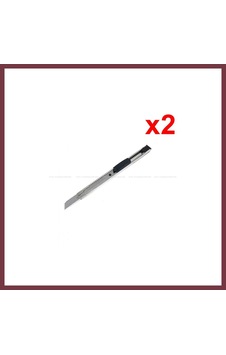 Storeşahin Metal Dar Maket Bıçağı İnce Falçata 9mm 2 Adet Shn0720