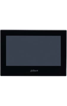 Dahua VTH2621G-P 7" TFT LCD Dokunmatik Ekran Çok Yönlü Mikrofon Villa Tipi Intercom İç Ünite Siyah Kasa