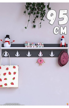 Kedi 18 Kancalı Genç Odası Askısı 3'lü Se 81,4x19 Cm - Şık Tasarım, Çok Amaçlı Düzenleyici Gri Kedi 18 Kancalı Genç Odası Askısı 3'lü Se 81,4x19 Cm - Şık Tasarım, Çok Amaçlı Düzenleyici Gri
