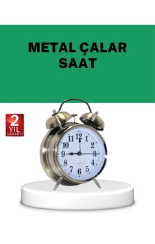 Gümüş Renkli Sessiz Işıklı Dekoratif Masa Üstü Çalar Saat Alarmlı Açık Altın Gümüş Renkli Sessiz Işıklı Dekoratif Masa Üstü Çalar Saat Alarmlı Açık Altın