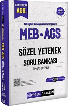 Meb Ags Kim Korkar Sözel Yetenek Soru Bankası Tamamı Çözümlü Pegem Akademi Meb Ags Kim Korkar Sözel Yetenek Soru Bankası Tamamı Çözümlü Pegem Akademi