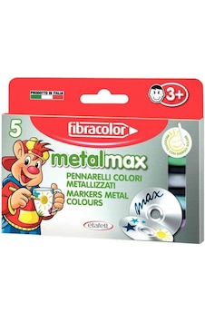 Fibracolor Metalmax Metalik Keçeli Kalem 5'li Fibracolor Metalmax Metalik Keçeli Kalem 5'li