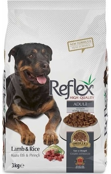 Reflex Kuzu Etli ve Pirinçli Yetişkin Köpek Maması 3 KG