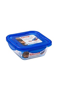 Pyrex Kare Kapaklı Saklama Kabı 0.8 Lt Mavi