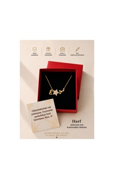 Kişiye Özel Harfli Yıldız Çelik Kolye Kutulu & Notlu Gönderim Kararmaz Premium Tasarım Gold Renk Altın Altın Kişiye Özel Harfli Yıldız Çelik Kolye Kutulu & Notlu Gönderim Kararmaz Premium Tasarım Gold Renk Altın Altın