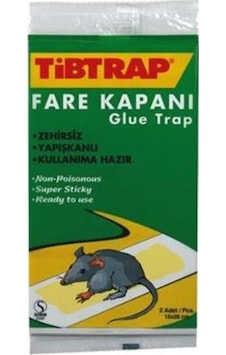Tibtrap Zehirsiz Yapışkanlı Fare Kapanı 2'li Tibtrap Zehirsiz Yapışkanlı Fare Kapanı 2'li