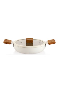 Schafer Ceramoni Seramik Kapaklı Sahan 22 Cm-krem Schafer Ceramoni Seramik Kapaklı Sahan 22 Cm-krem