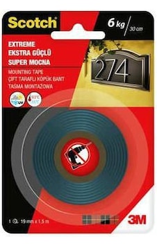3M Scotch 4002 Ekstra Güçlü Çift Taraflı Köpük Bant 19 MM x 1.5 M 3M Scotch 4002 Ekstra Güçlü Çift Taraflı Köpük Bant 19 MM x 1.5 M