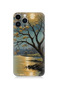 Apple Uyumlu iPhone 14 Pro Gece Gölü Desenli Silikon Kılıf Apple Uyumlu iPhone 14 Pro Gece Gölü Desenli Silikon Kılıf