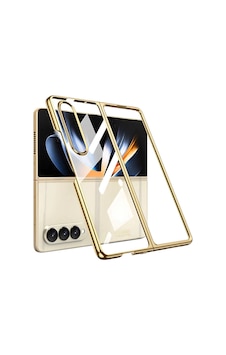 Galaxy Uyumlu Z Fold 4 Kılıf Zore Full Camlı Kıpta Kapak Gold Galaxy Uyumlu Z Fold 4 Kılıf Zore Full Camlı Kıpta Kapak Gold