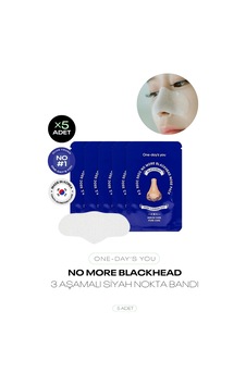 3 Aşamalı Siyah Nokta Temizleyici Bant One Day S You No More Blackhead 5'li Paket 3 Aşamalı Siyah Nokta Temizleyici Bant One Day S You No More Blackhead 5'li Paket