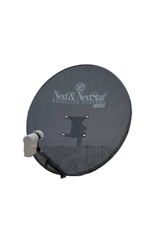 Next&NextStar 85 Cm Delikli Gri Renk Ofset Çanak Anten + Tekli Lnb Next&NextStar 85 Cm Delikli Gri Renk Ofset Çanak Anten + Tekli Lnb