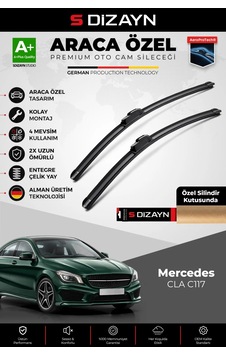 S-dizayn Mercedes-benz Cla C117 Ön Cam Silecek Seti 2013-2015 Premium Araca Özel 60-48 Cm A+ Kalite