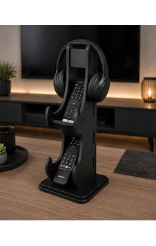 Ahşap Tv Kumandası Ve Kulaklık Standı Siyah 2 Kumandalık Düzenleyici 14,5x27 Cm 3 Mm Mdf 14.5x27 Ahşap Tv Kumandası Ve Kulaklık Standı Siyah 2 Kumandalık Düzenleyici 14,5x27 Cm 3 Mm Mdf 14.5x27