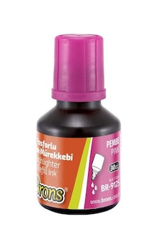 Brons Fosforlu Kalem Mürekkebi 30 Cc. Pembe Brons Fosforlu Kalem Mürekkebi 30 Cc. Pembe