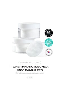 %100 Pamuk Ped Toner Pad Kutusunda 50 Adet Multi Embossing Cotton Pad