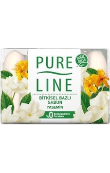 Pure Line Katı Yasemin Bitkisel Bazlı Sabun 70 G x 4 Pure Line Katı Yasemin Bitkisel Bazlı Sabun 70 G x 4