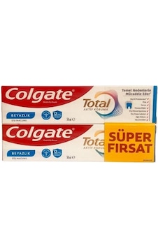 Colgate Total Active Protection Beyazlık Diş Macunu 50 Ml + 50 Ml Süper Fırsat Paket Beyazlık Colgate Total Active Protection Beyazlık Diş Macunu 50 Ml + 50 Ml Süper Fırsat Paket Beyazlık