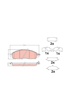 TRW GDB2182 Fren Balatası Ön Navara 2,3 2014 - (4×4) TRW GDB2182 Fren Balatası Ön Navara 2,3 2014 - (4×4)