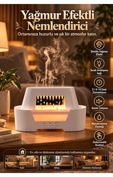Castu Ls14 Raindrop Yağmur Damlası Efektli Aroma Difüzörü Kumandalı Işıklı Hava Nemlendirici Castu Ls14 Raindrop Yağmur Damlası Efektli Aroma Difüzörü Kumandalı Işıklı Hava Nemlendirici