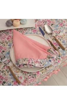 Karaca Home Alice 2'li Dertsiz Kumaş Peçete 45x45 Cm Pembe Pembe