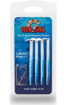 Red Gill Original 9cm Silikon Yem - Blue White Red Gill Original 9cm Silikon Yem - Blue White