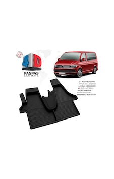 Vw Transporter T6 4d Araca Özel Havuzlu Kauçuk Paspas 2015 Üzeri
