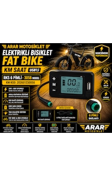 Elektrikli Bisiklet Fat Bıke Km Saat Usb'li Rks 6 Pimli-3056 501 Elektrikli Bisiklet Fat Bıke Km Saat Usb'li Rks 6 Pimli-3056 501