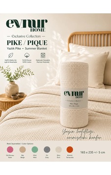 Evnur Home Lüks Pike Tek Kişilik 160x235 Ekru Evnur Home Lüks Pike Tek Kişilik 160x235 Ekru