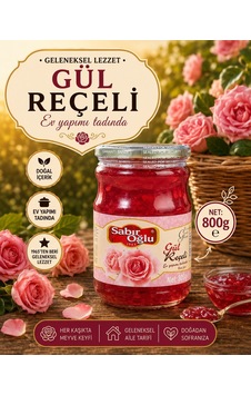Sabıroğlu Gül Reçeli Net 800 Gr Kavanoz