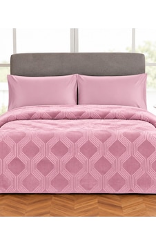 Özdilek Trendy Embos Çift Kişilik Battaniye -art Deco Menekşe Pembe Özdilek Trendy Embos Çift Kişilik Battaniye -art Deco Menekşe Pembe